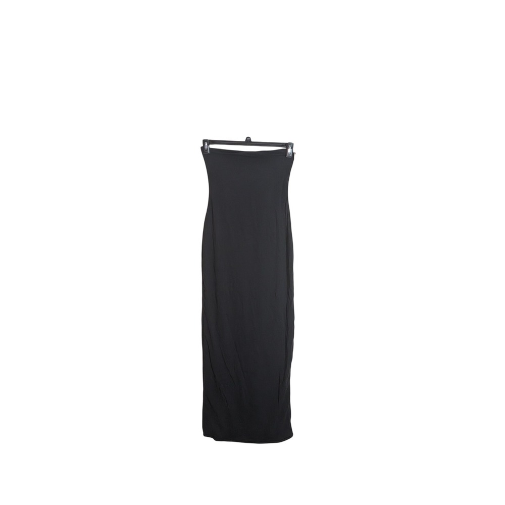 SKIMS Fits Everybody Tube Dress Onyx Black Strapless Maxi AP-DRS-1959 Womens M